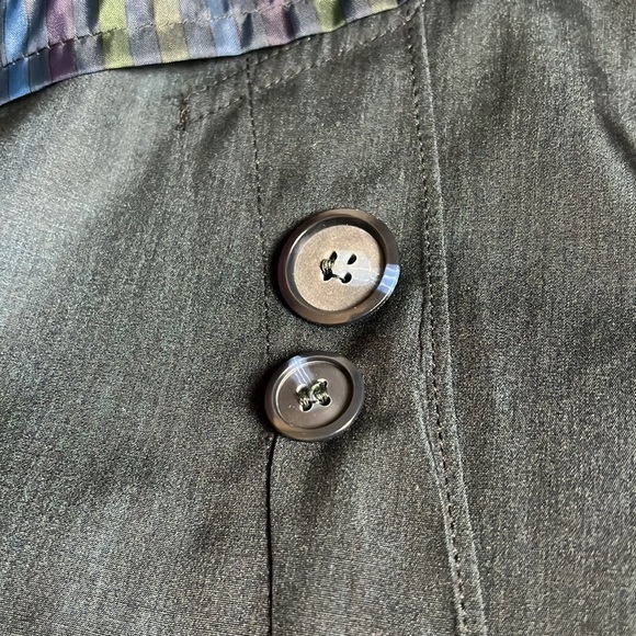 Neiman Marcus trench coat black color for men in excellent condition - Picture 6 of 6